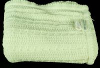 Pottery Barn Kids Chamois Green Cable Knit Baby Blanket